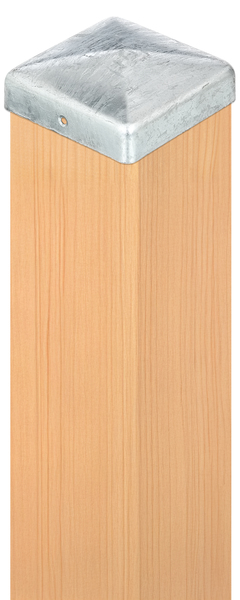 Alberts Pfostenkappe Für Holzpfosten – Feuerverzinkt, 90 X 90 Mm, Flache Form, Langlebiger Wetterschutz