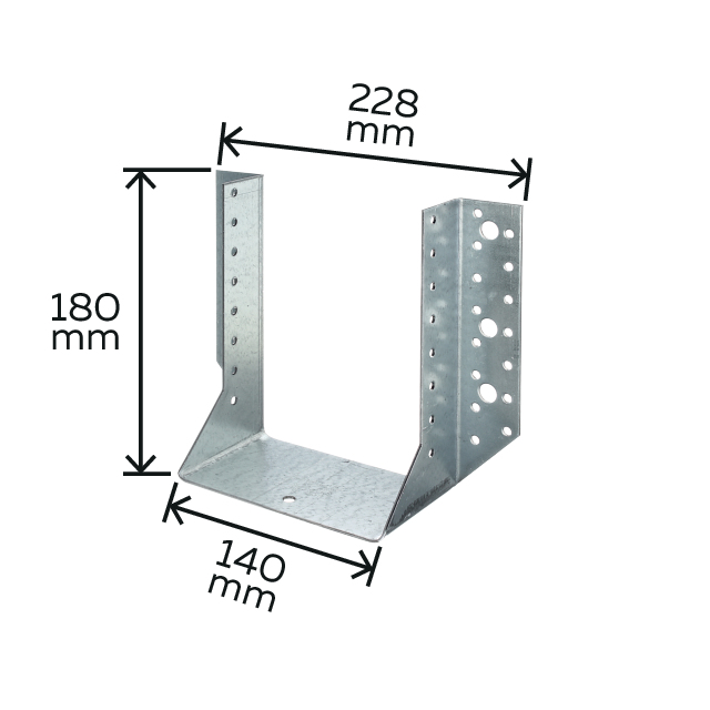 Balkenschuh,TypA,vz,140x180,VE10St.