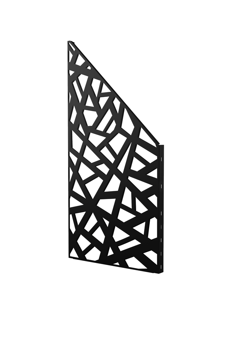 Design Zaunfeld Nest, abgeschrägt, links