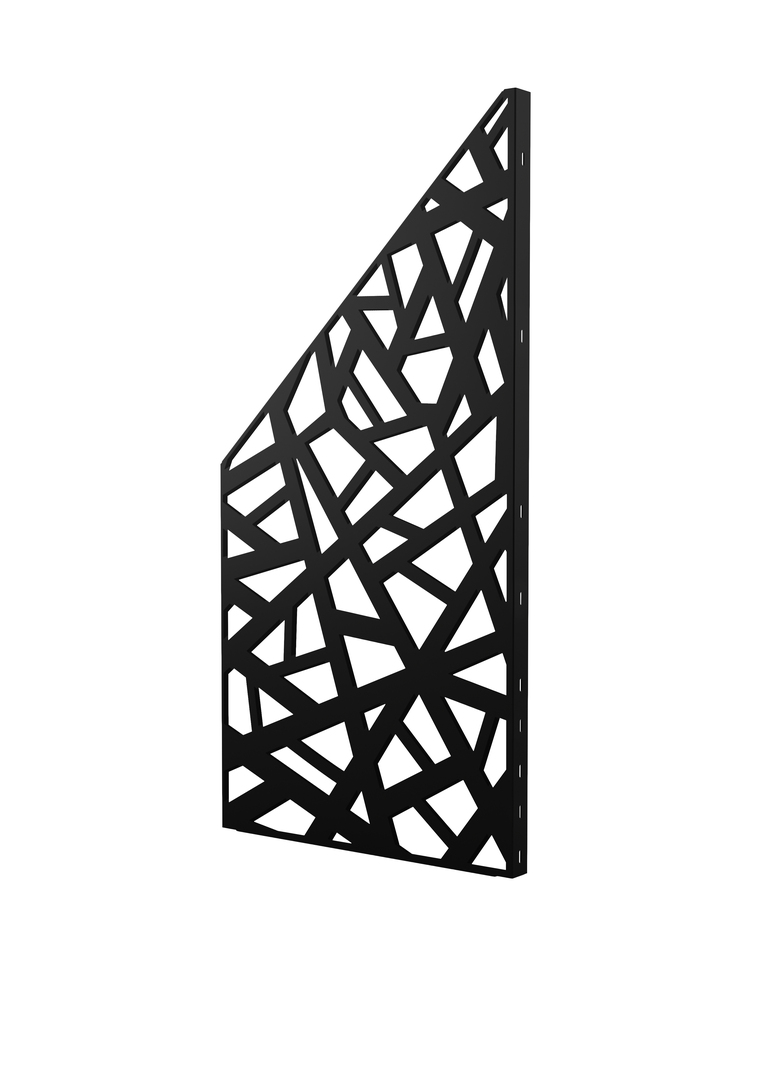 Design Zaunfeld Nest, abgeschrägt, rechts