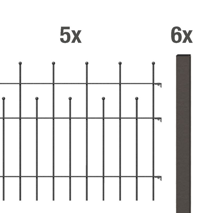 Artikelbild Zaun-Set Madrid,ant-met,zE735/10 - Slide 1