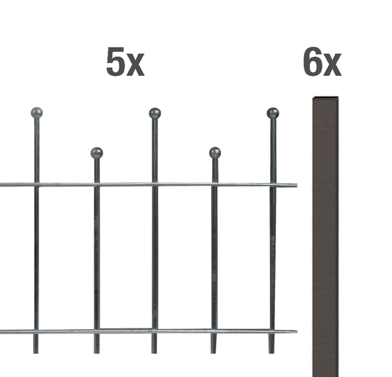 Artikelbild Zaun-Set Madrid,ant-met,zA495/10 - Slide 1