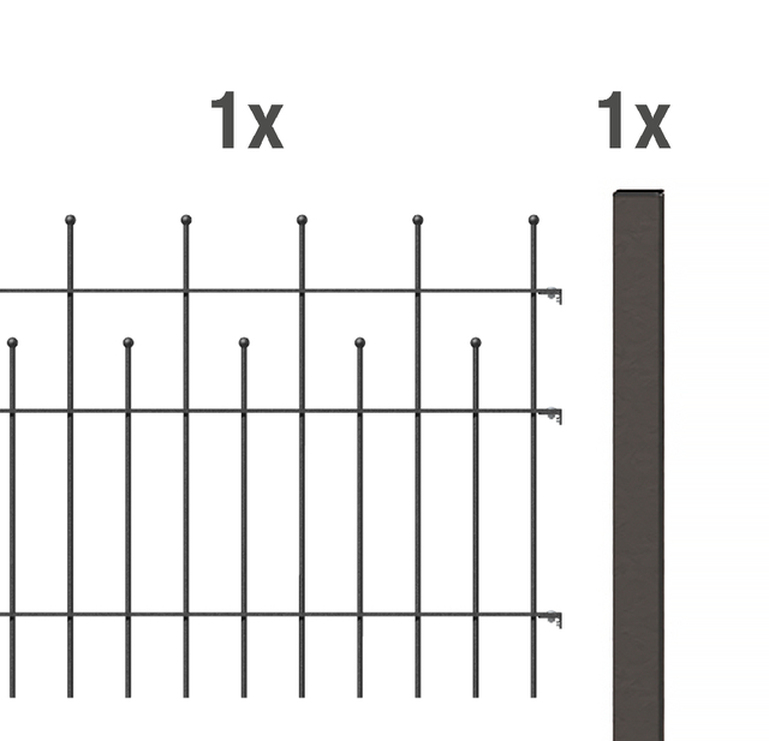 Artikelbild Zaun-Anbauset Madrid,ant-met,zA735/2 - Slide 1