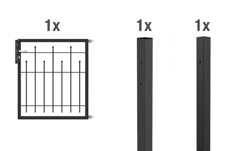 Artikelbild Einzeltor-Set Madrid,ant-met,1000x1000 - Slide 1