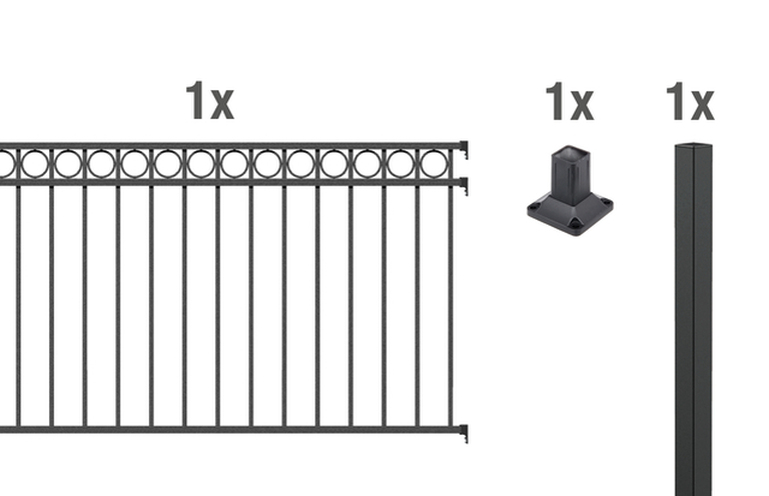 Artikelbild Zaun-Anbauset Circle,anthr.,zA1200/2 - Slide 1