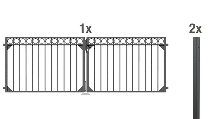 Artikelbild Doppeltor-Set Circle,anthr.3010x1000 - Slide 1