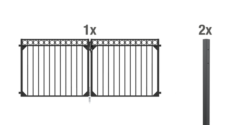 Artikelbild Doppeltor-Set Circle,anthr.3010x1200 - Slide 1