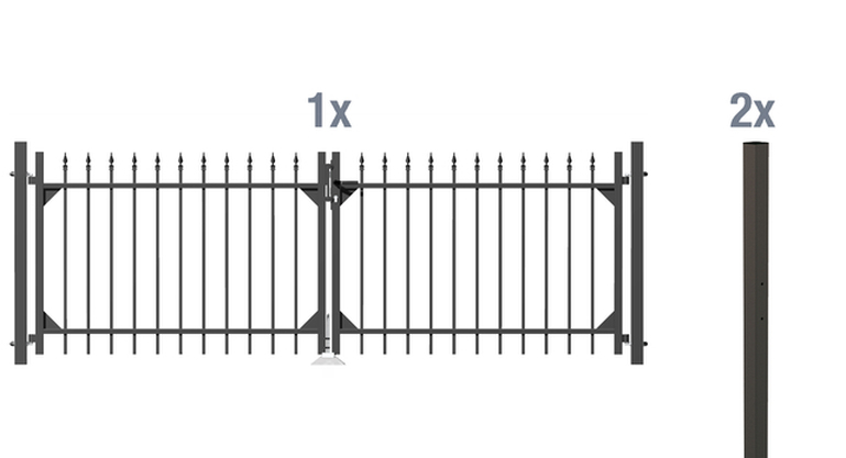 Artikelbild Doppeltor-Set Chaussee,anthr.3010x1000 - Slide 1
