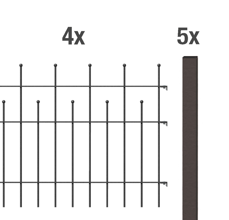 Artikelbild Zaun-Set Madrid,ant-met,zE985/8 - Slide 1