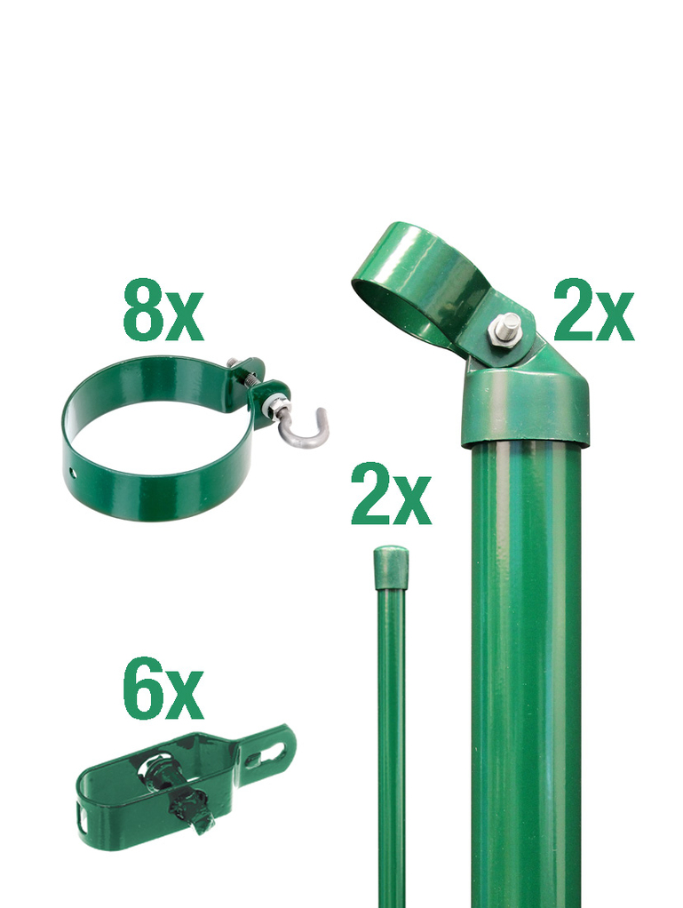 Artikelbild Zaunanschl-Set,2s/Draht,grün,zE,Ø76/1000 - Slide 1