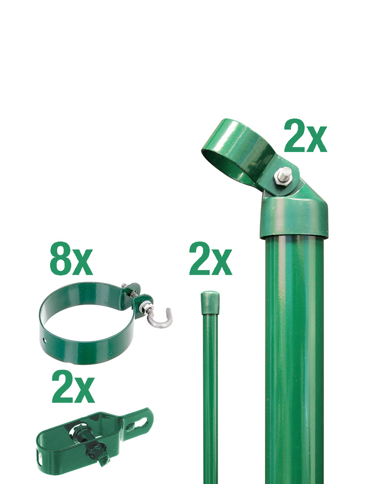 Artikelbild Zaunanschl-Set,2s/Draht,grün,zE,Ø76/1500 - Slide 1