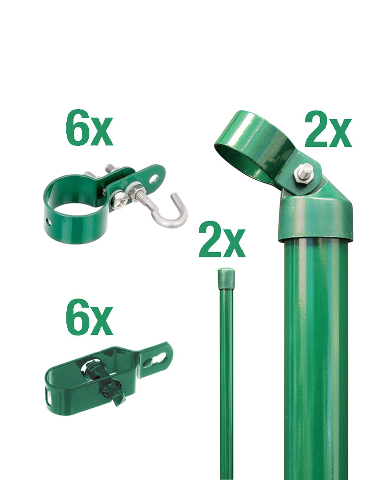 Artikelbild Zauneck-Set,Draht,grün,zE,1250 - Slide 1