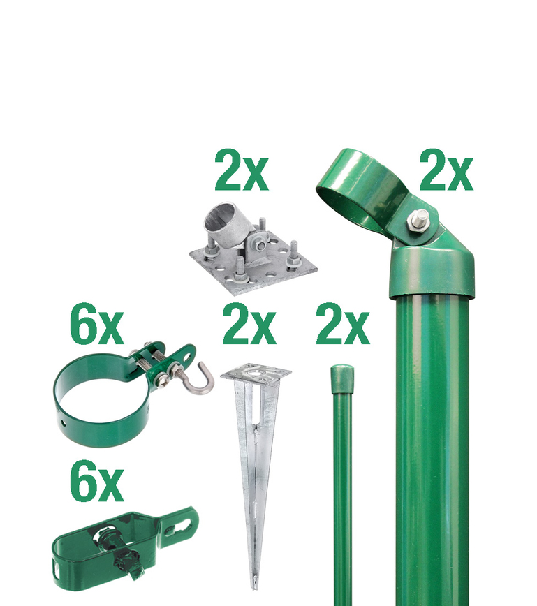 Artikelbild Zauneck-Set,Draht,grün,EBH,800 - Slide 1