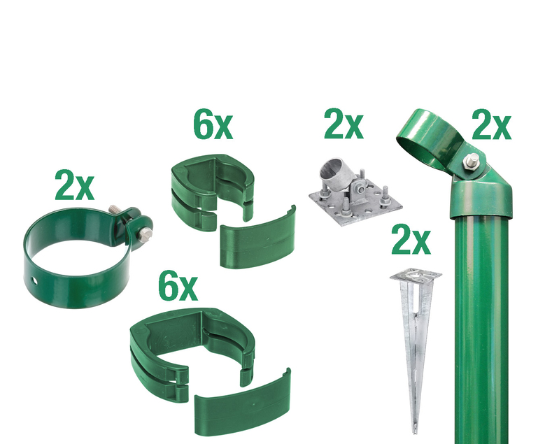 Artikelbild Zaunanschl-Set,2s/Gitt.grün,EBH,Ø60/810 - Slide 1