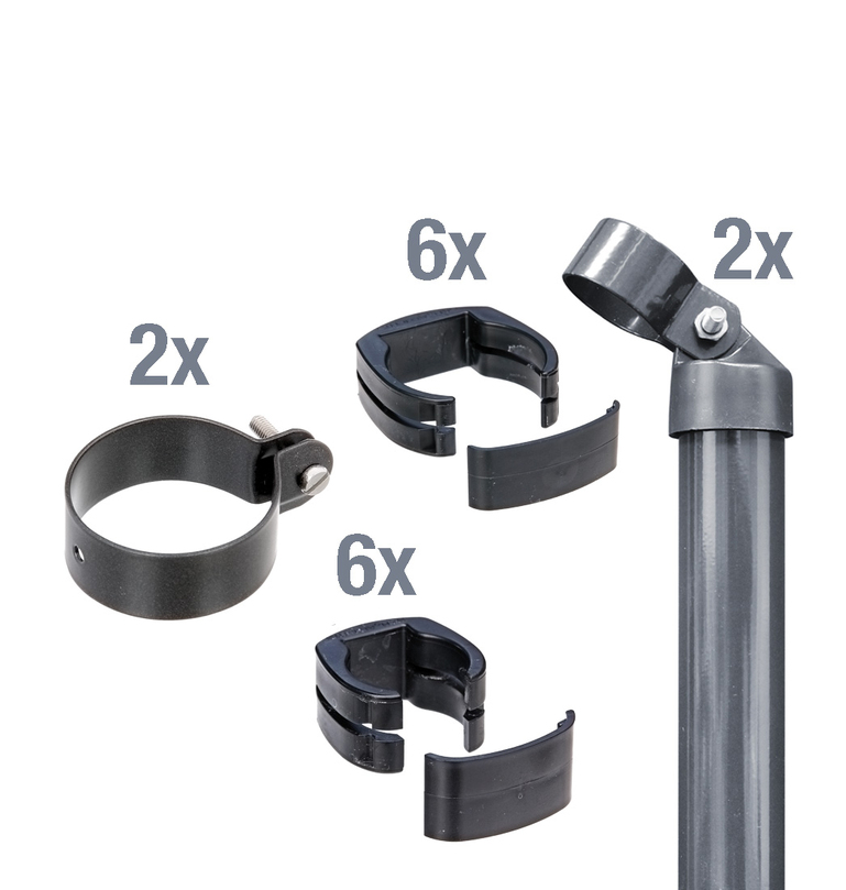 Artikelbild Zaunanschl-Set,2s/Gitt.anth,zE,Ø60/1220 - Slide 1