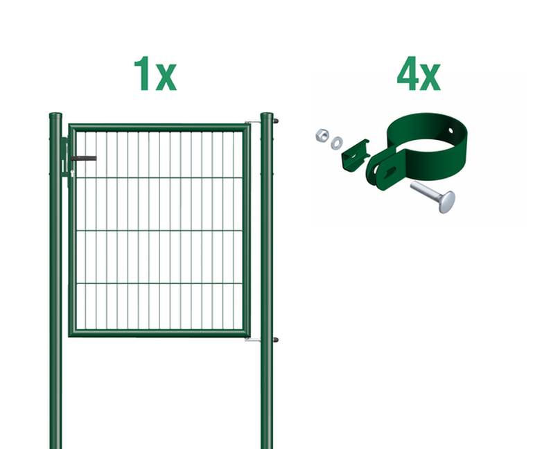 Einstab-Gittermatten-Einzeltorset