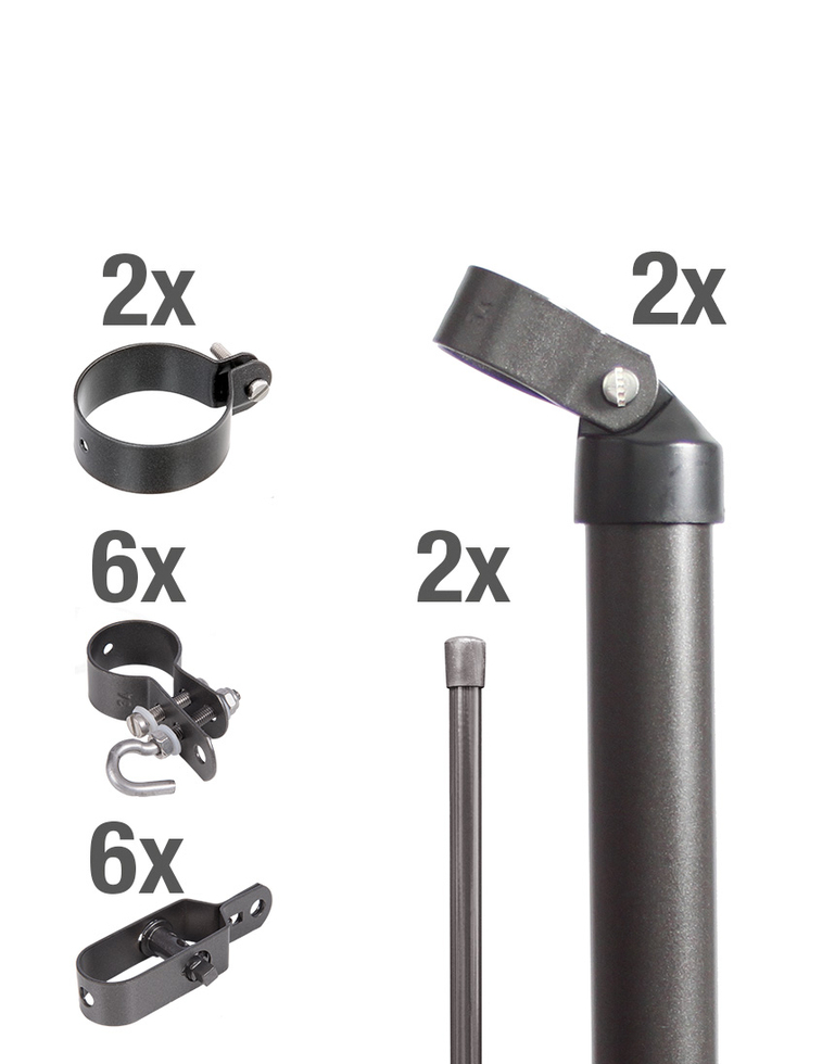 Artikelbild ZaunanschlSet2sDraht,anth-met.zEØ60/800 - Slide 1