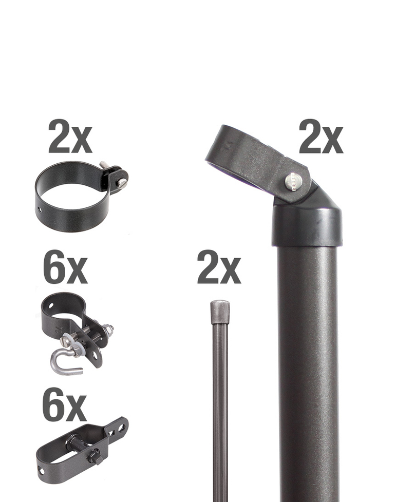 Artikelbild ZaunanschlSet2sDraht,anth-met.zEØ60/1500 - Slide 1