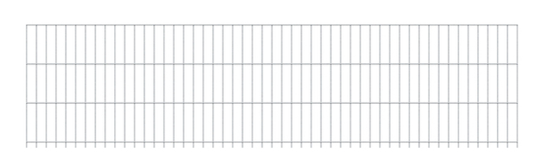 Doppelstab-Gittermatte, Typ 6/5/6, mit Überstand