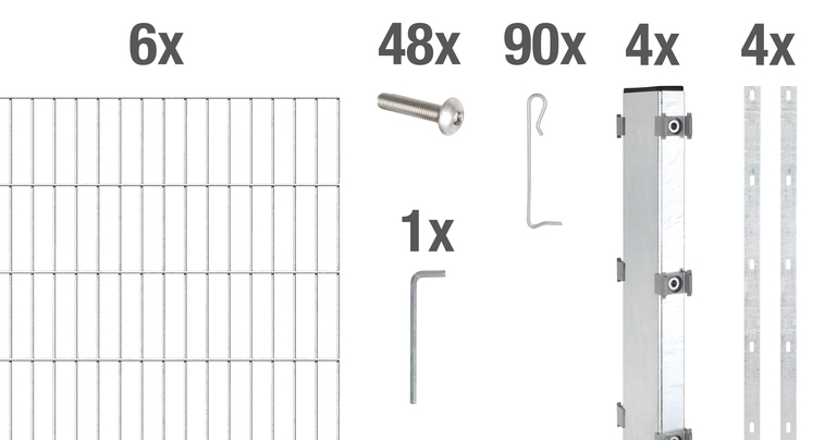 Artikelbild Gabionen-Set Step²,fvz,zE,2000x1000/6 - Slide 1