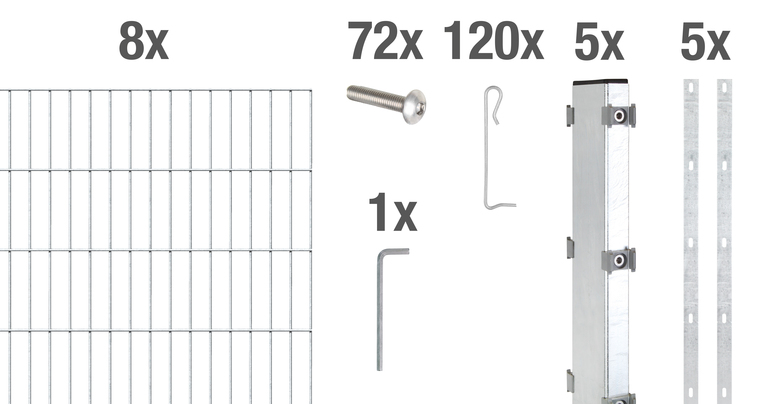 Artikelbild Gabionen-Set Step²,fvz,zE,2000x1000/8 - Slide 1