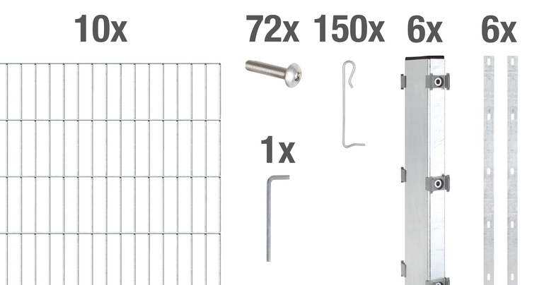 Artikelbild Gabionen-Set Step²,fvz,zE,2000x1000/10 - Slide 1