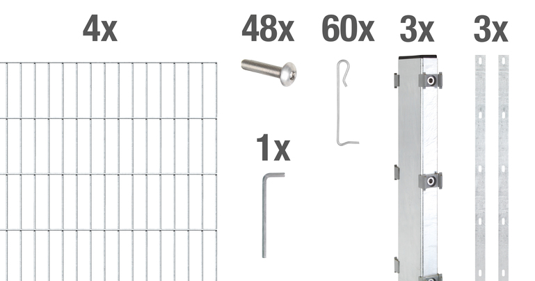 Artikelbild Gabionen-Set Step²,fvz,zA2000x1000/4 - Slide 1