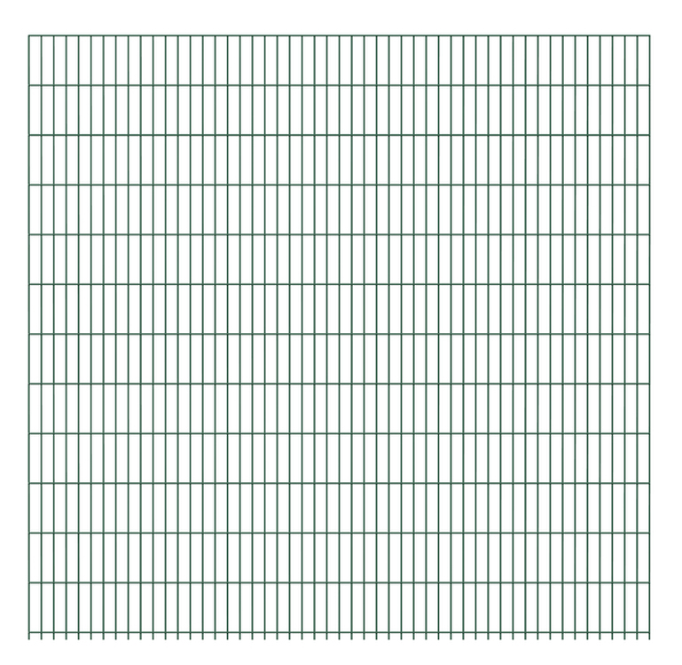 Artikelbild Doppelstab-Gittermatte8/6/8grün2500x2430 - Slide 1