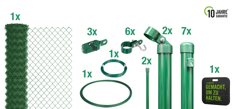 Set Maschendrahtzaun