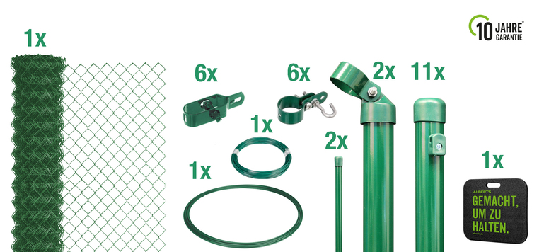 Artikelbild Set Maschdrz.grün,zE1000/25Kniekiss. - Slide 1