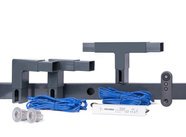 Highlight-Set für 2 m Doppelstab-Gittermatte