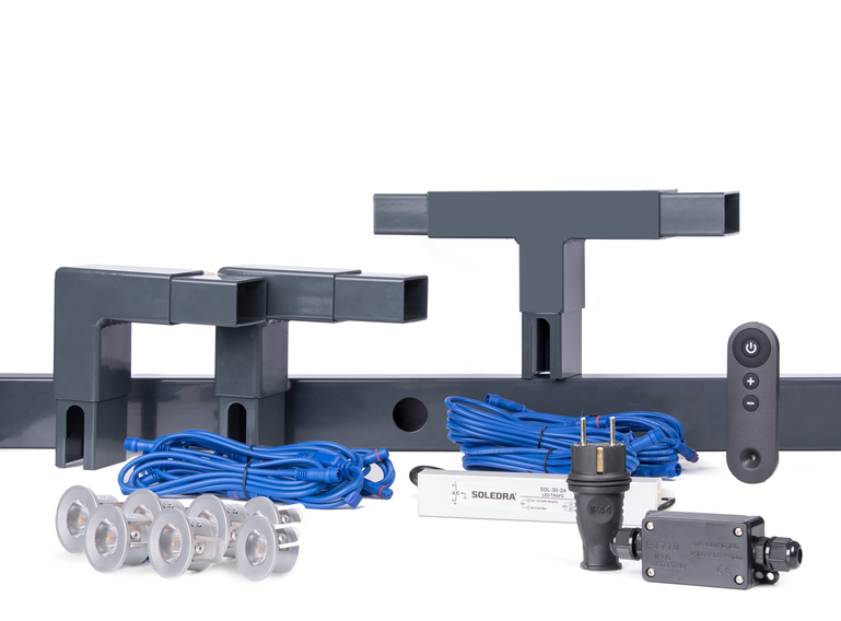 Artikelbild Highlight-Set,anth,7Leuchtmittel/14m - Slide 1