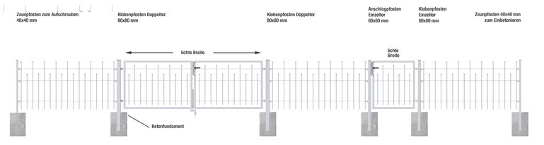 Artikelbild Befestigungs-Set für Zaunfelder,fvz - Slide 7