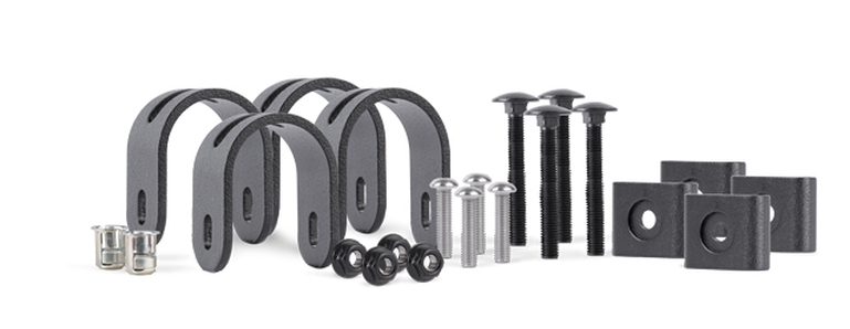 Set-Bestandteile Zaunfeldhalter-Set Chaussee,bewegl.,sw