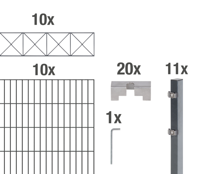Set-Bestandteile DSM-Set 2m,Dekor Nexus,anth,1600/20
