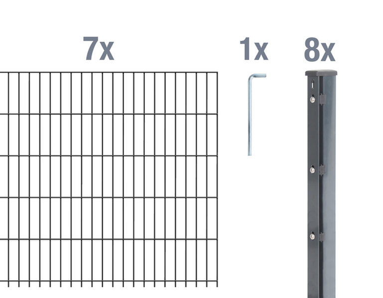 Set-Bestandteile DSM-Set,Flach.6/5/6anth2500x1030/17,5