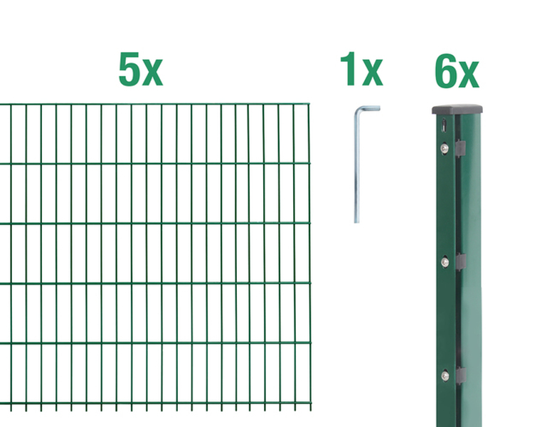 Set-Bestandteile DSM-Set,Flach.6/5/6grün2500x1030/12,5