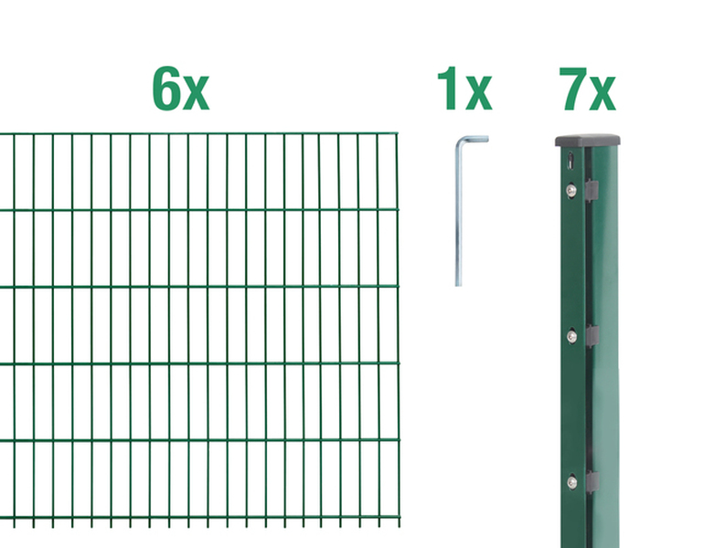 Set-Bestandteile DSM-Set,Flach. leicht,grün2500x1030/15