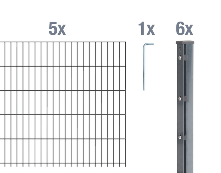 Set-Bestandteile DSM-Set,Flach.8/6/8anth2500x1230/12,5