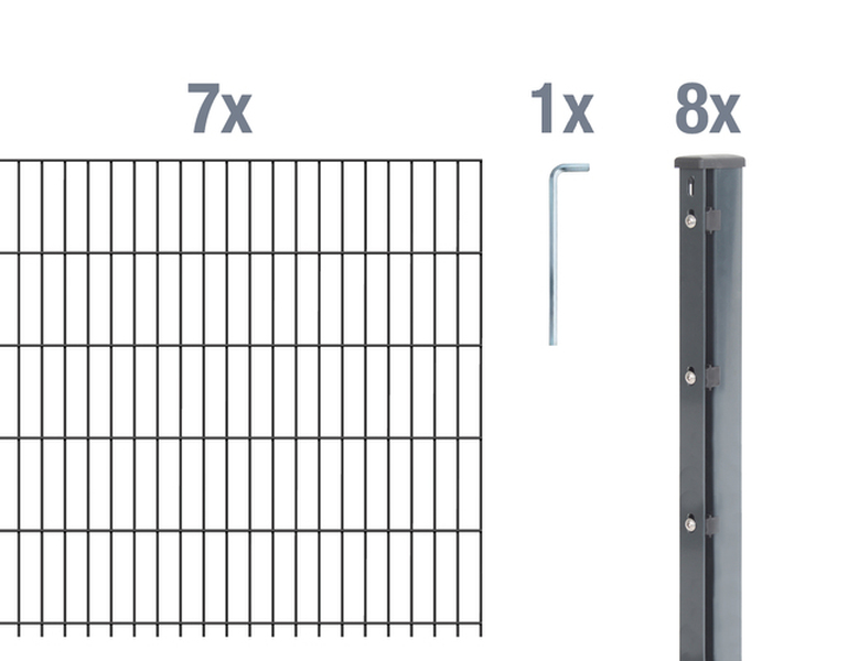 Set-Bestandteile DSM-Set,Flach.8/6/8anth2500x2430/17,5