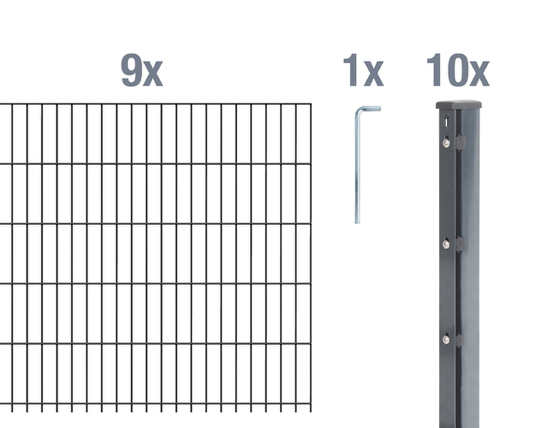 Set-Bestandteile DSM-Set,Flach.8/6/8anth2500x1030/22,5