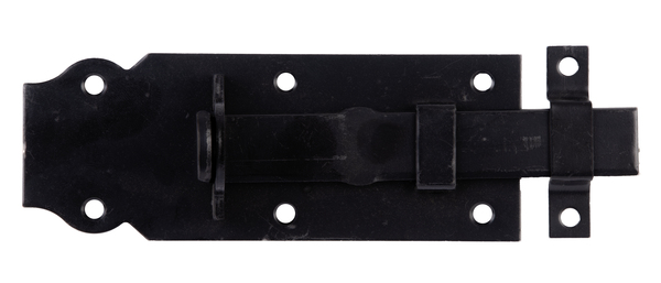 Cerrojo para candado con maneta plana, negro