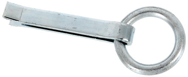 Anneau de fixation, Matériau: Acier brut, Finition: zinguée, à sceller, Longueur: 170 mm, Ø extérieur: 65 mm, Largeur: 15 mm, Ø intérieur: 45 mm, Barre carrée: 5 x 5 mm, Épaisseur du matériau: 10,00 mm