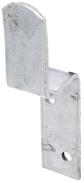 Soporte para cercado, Material: Acero crudo, Superficie: galvanizado en caliente, Anchura total: 34 mm, Altura total: 160 mm, Altura del gancho: 66 mm, Espesura del material: 4,00 mm, Número de agujeros: 2, Perforación: Ø9 mm