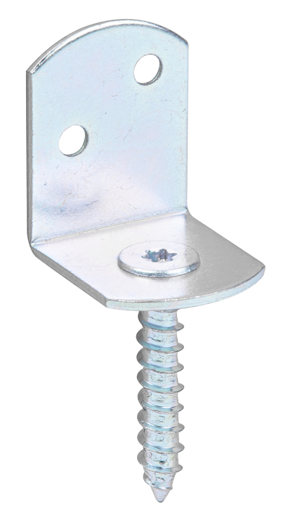 Équerre pour clôture tressée en L, Matériau: Acier brut, Finition: galvanisée passivée, Contenu par UV: 24 Pièce, Hauteur totale: 83 mm, Largeur: 30 mm, Profondeur: 32 mm, Hauteur: 38 mm, Entraînement: Vis Torx de 30 mm, Épaisseur du matériau: 2,00 mm, Filetage à bois-Ø: 8 x 45 mm, Nombre de trous: 2, Trou: Ø5 mm, en paquets grandes dimensions