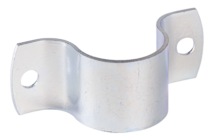 Collier tube, Matériau: Acier brut, Finition: galvanisée passivée, Longueur: 104 mm, Largeur: 40 mm, Hauteur: 39,5 mm, pour tubes Ø: 42,4 mm, pour tubes Ø: 1 2/3 Pouce, Épaisseur du matériau: 3,00 mm, Nombre de trous: 2, Trou: Ø10 mm