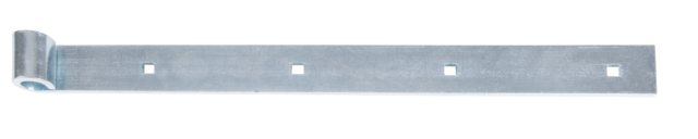 Penture bout droit, Matériau: Acier brut, Finition: zinguée, Longueur: 400 mm, ø gond: 14 mm, Largeur: 35 mm, Nombre de trous: 4, Trou: 7,5 x 7,5 mm