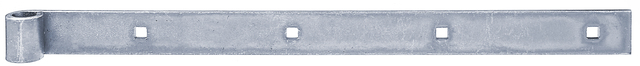 Penture bout droit, Matériau: Acier brut, Finition: zinguée, Longueur: 400 mm, ø gond: 14 mm, Largeur: 30 mm, Épaisseur du matériau: 4,00 mm, Nombre de trous: 4, Trou: 7,5 x 7,5 mm
