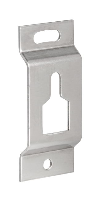 Befestigungsblech für Fensterläden an der Hauswand