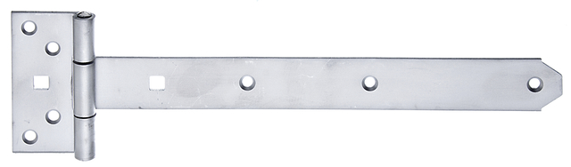 Kreuzgehänge, mit vernietetem Stift, Material: Edelstahl, Bandlänge: 292 mm, Scharnierbreite: 44 mm, Scharnierlänge: 92 mm, Bandbreite: 34 mm, Ausführung: leicht, Materialstärke: 3,00 mm, Anzahl Löcher: 7 / 2, Loch: Ø6,5 / 9 x 9 mm
